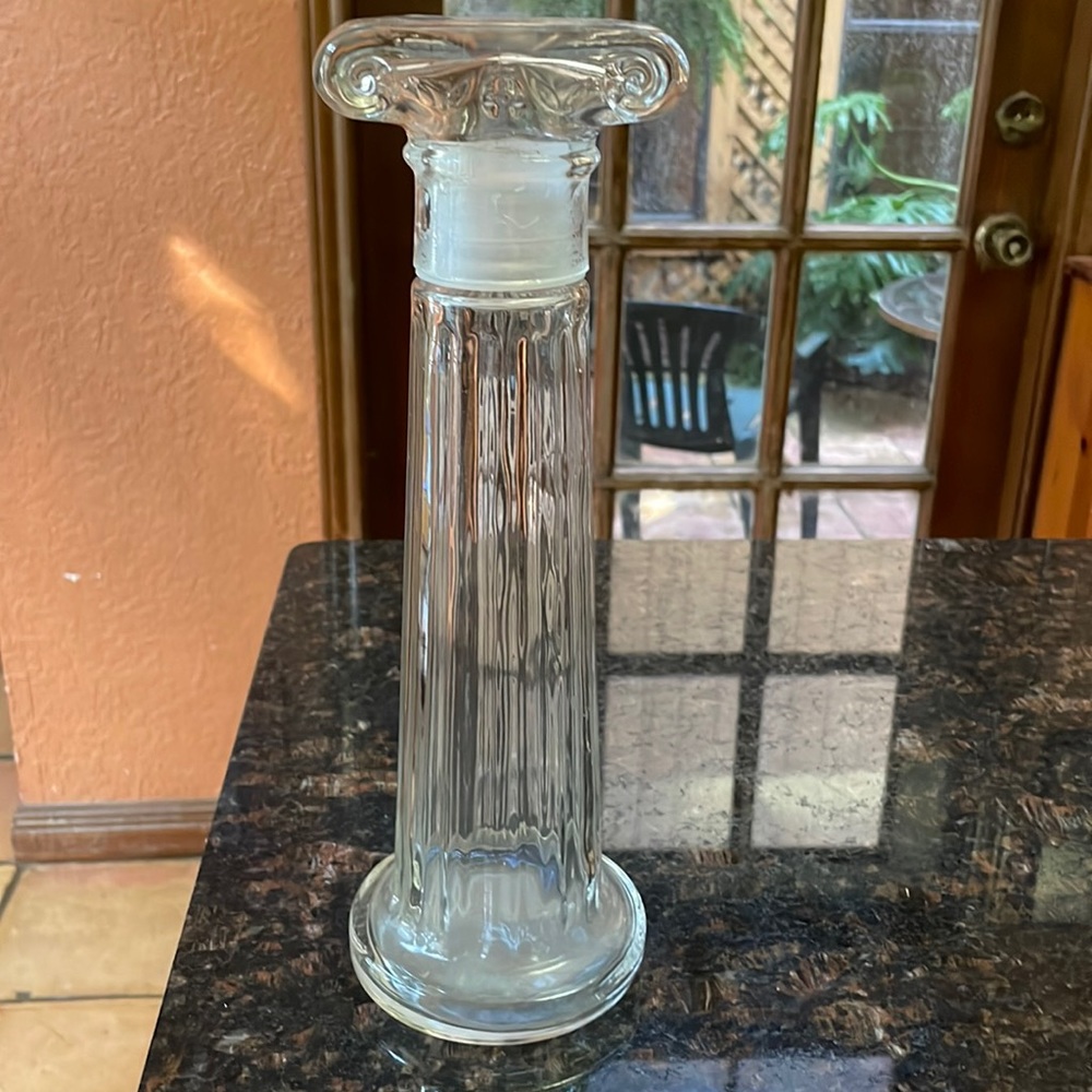Beautiful column decanter vintage